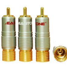 High End RCA Locking Plug 24K Gold N0816