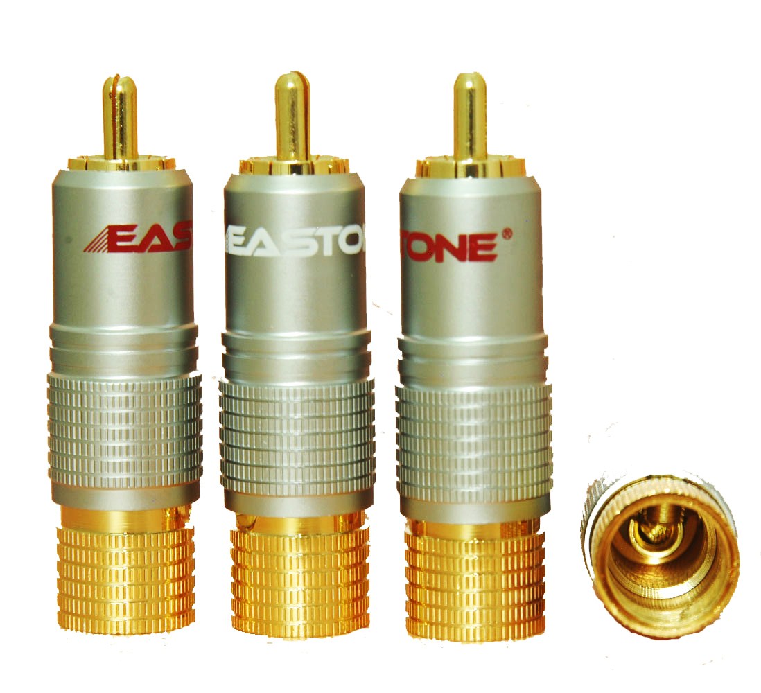 High End RCA Locking Plug 24K Gold N0816