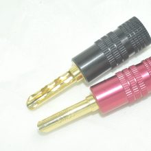 BFA banana plug Speaker Cable & Wire Connectors 24K Gold Plated N0544E