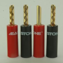 Insulation Plastic Handle BFA banana plug Speaker Cable & Wire Connectors 24K Gold Plated N0534AE