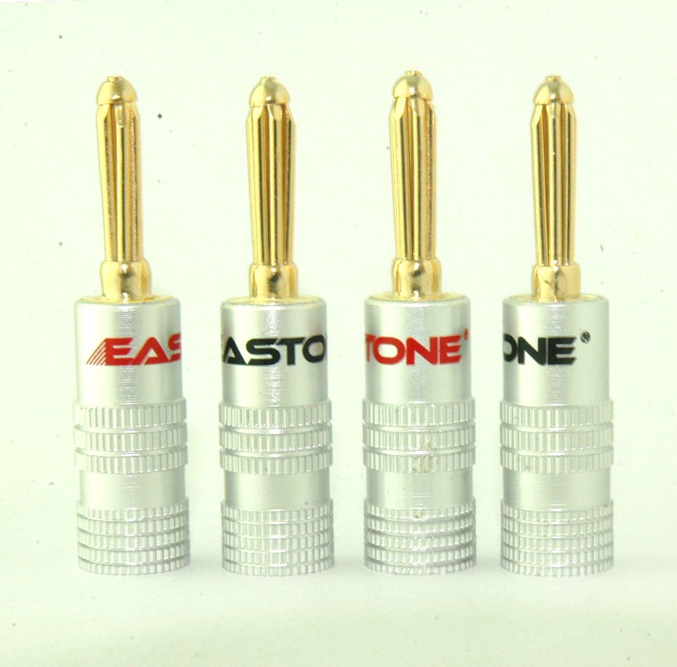 7 Stick springs Speaker banana plug 24K Gold Plated N0534D